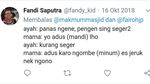 Kocak! Begini Jika Netizen Chatting Orang Tua Soal Makanan
