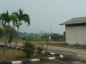 Imbas Karhutla, Kota Dumai Riau Diselimuti Asap Tipis
