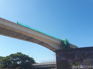 Lintasan LRT Jabodebek Cibubur-Cawang Tersambung