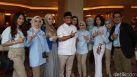 Sejumlah anggota Badan Pemenangan Nasional (BPN) Prabowo-Sandiaga Uno nampak hadir di Hotel Shangri-La, Jakarta, jelang debat keempat Pilpres 2019, Sabtu (30/3/2019).