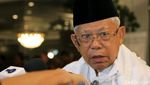 Tiba di Hotel Shangri-La, Maruf Amin Salam Jempol