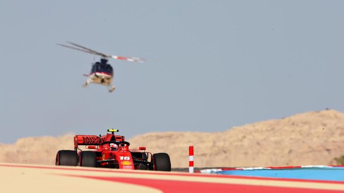 Charles Leclerc terdepan dalam FP III GB Bahrain 2019. (Charles Coates/Getty Images)