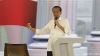 Capres nomor urut 01 menyampaikan pernyataan penutup dalam debat keempat capres 2019.