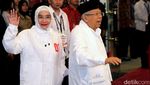 Tiba di Hotel Shangri-La, Maruf Amin Salam Jempol