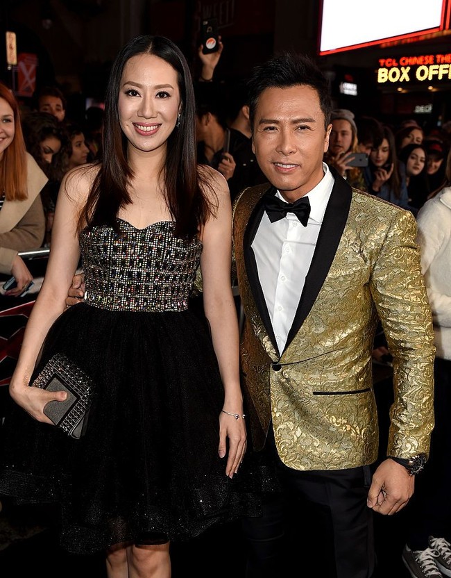 Datang ke berbagai pesta megah sudah jadi hal biasa bagi mantan model dan pengusaha ini. Mengingat ia sering kali menemani aktor Donnie Yen ke acara-acara penghargaan maupun premier film. Foto: Getty Images