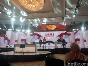 Suasana Geladi Resik Debat Keempat Pilpres 2019