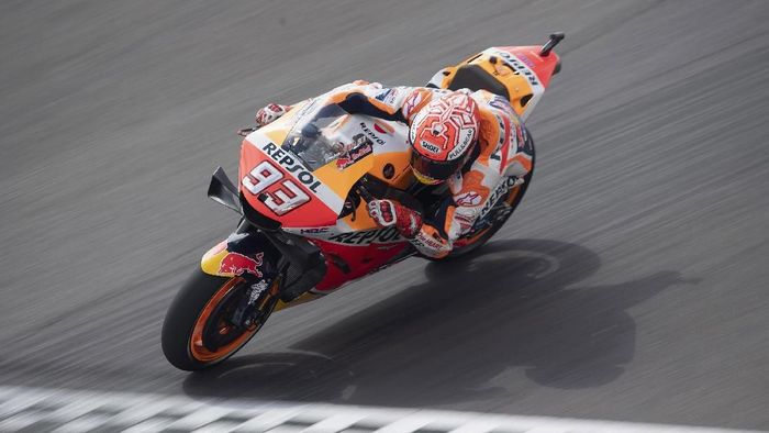 Rider Repsol Honda Marc Marquez diyakini akan memenangi balapan dan memimpin klasemen MotoGP lagi. (Foto: Mirco Lazzari gp/Getty Images)