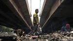Api Hanguskan 200 Lapak di Kolong Tol Pluit