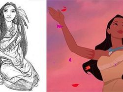 Begini Rupanya Konsep Gambar Awal Beragam Kartun Disney