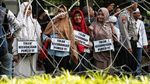 Suasana Apel Siaga 313 di Depan Kantor KPU