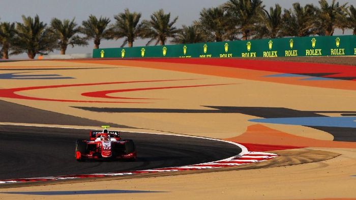 Sean Gelael gagal finis di feature race F2 Bahrain (dok.Sean Gelael) Sean Gelael gagal finis di feature race F2 Bahrain (dok.Sean Gelael)