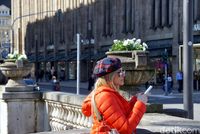 Wanita cantik dan modis di Dusseldorf (Wahyu/detikcom)