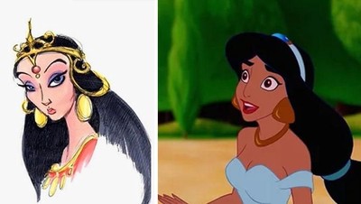 Begini Rupanya Konsep Gambar Awal Beragam Kartun Disney