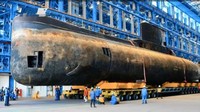 Direktur Utama PT PAL Indonesia Budiman Saleh mengatakan produksi kapal selam tipe U209 unit ke-3 sudah rampung dan sekarang dalam proses preparasi peluncuran. Dok. PT PAL.