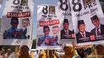 Massa Kampanye Akbar Prabowo-Sandi Merapat ke Stadion Delta Sidoarjo