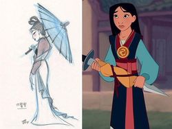 Begini Rupanya Konsep Gambar Awal Beragam Kartun Disney