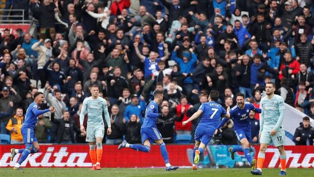 Sempat Tertinggal, Chelsea Menang Dramatis atas Cardiff City