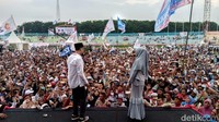 Mulan juga aktif di kampanye akbar pasangan Capres Prabowo dan Sandiaga Uno. Hilda Meilisa Rinanda/detikcom.