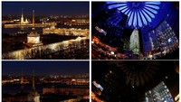 Begini penampakan salah satu aksi Earth Hour di beberapa negara di dunia.