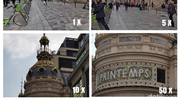 Perbandingan zoom. Foto: Rachmatunnisa/detikINET