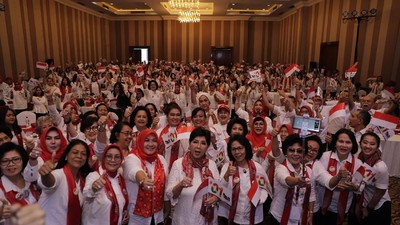 Deklarasi Dukungan Istri Pensiunan TNI AD untuk Jokowi-Maruf