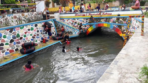 Saluran irigasi, Blawong Satu Riverside Tubing, Bantul. 