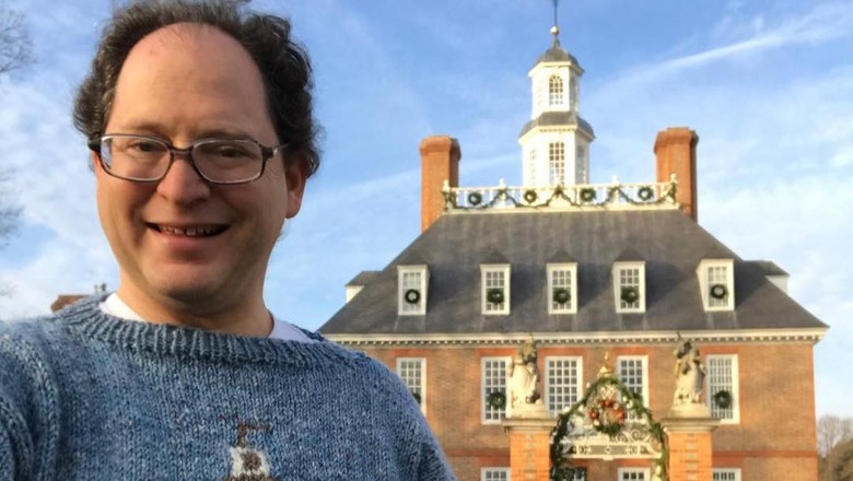 Sam Barsky, perajut dari Amerika (sambarskyknitter/Instagram) Sam Barsky, perajut dari Amerika (sambarskyknitter/Instagram)