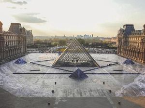 Keren Banget! Trik Ilusi Seniman JR Pukau Jutaan Pengunjung Museum Louvre