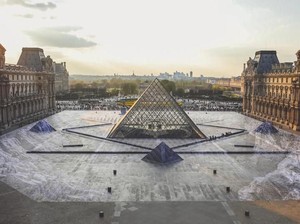 Keren Banget! Trik Ilusi Seniman JR Pukau Jutaan Pengunjung Museum Louvre