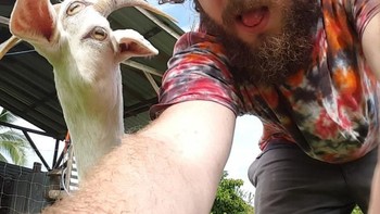 Mata si kambing jadi atas bawah. Foto: sadanduseles