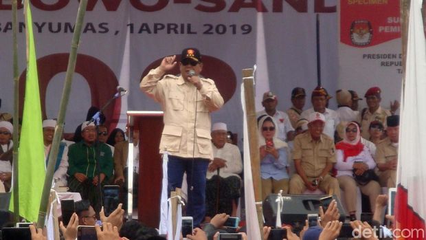 Prabowo kampanye di Purwokerto /