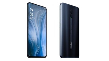 Bagian belakang Oppo Reno sepertinya dibalut lapisan kaca dengan tepian melengkung. Foto: GSM Arena