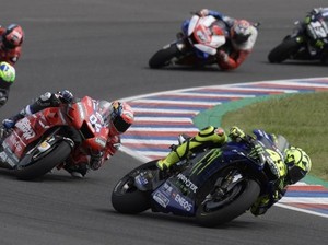 Marquez Superior di MotoGP Argentina, Rossi Asapi Dovizioso