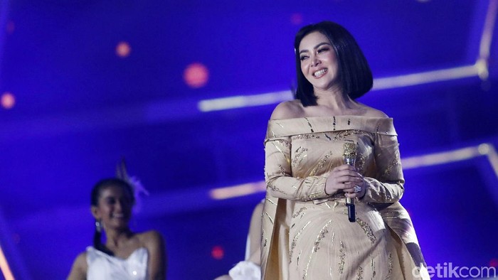 Syahrini saat tampil di ICE BSD.