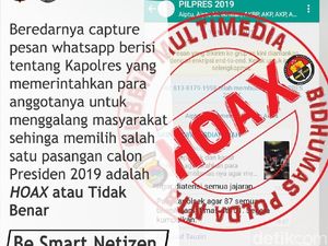 Beredar Screenshot Grup WA Dukung 01, Kapolres Bima: Itu Hoax