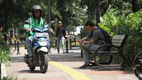Mayoritas pemotor merupakan para ojek online.