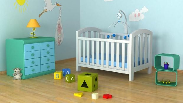 ilustrasi kamar bayi