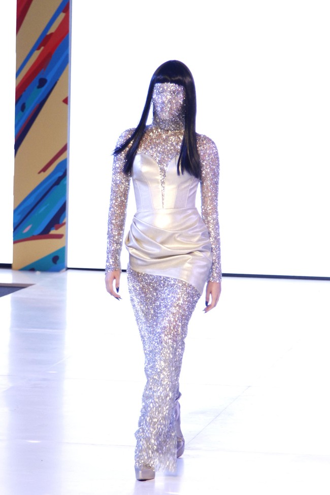 Yogie Pratama menampilkan 20 koleksi terbarunya di Fashion Nation 2019, Senayan City, Jakarta, Jumat, [15/03/2019]. Foto: mohammad Abduh/Wolipop