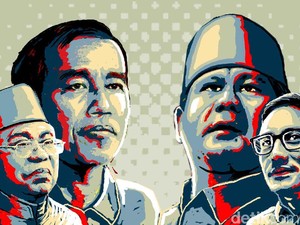 Hasil Sementara KPU di Sumut: Jokowi Kuasai 17 Wilayah, Prabowo Unggul di 16