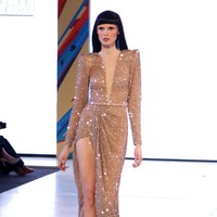 Yogie Pratama menampilkan 20 koleksi terbarunya di Fashion Nation 2019, Senayan City, Jakarta, Jumat, [15/03/2019]. Foto: mohammad Abduh/Wolipop