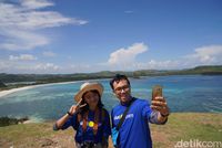 Para pemenang Vitamin Sea di Bukit Merese (Syanti Mustika/detikTravel)