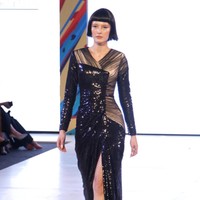 Yogie Pratama menampilkan 20 koleksi terbarunya di Fashion Nation 2019, Senayan City, Jakarta, Jumat, [15/03/2019]. Foto: mohammad Abduh/Wolipop