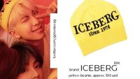 Sang leader, RM terlihat bergaya dengan topi kuning atau beanie seharga Rp 2 juta. Dok. Twitter/getonswag