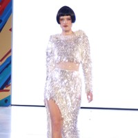 Yogie Pratama menampilkan 20 koleksi terbarunya di Fashion Nation 2019, Senayan City, Jakarta, Jumat, [15/03/2019]. Foto: mohammad Abduh/Wolipop