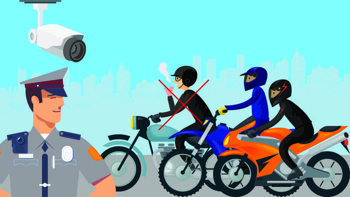 Peraturan Menteri Perhubungan RI Nomor PM 12 tahun 2019 pasal 6 tentang Perlindungan Keselamatan Pengguna Sepeda Motor tepatnya untuk larangan merokok sambil berkendara mulai dijalankan.