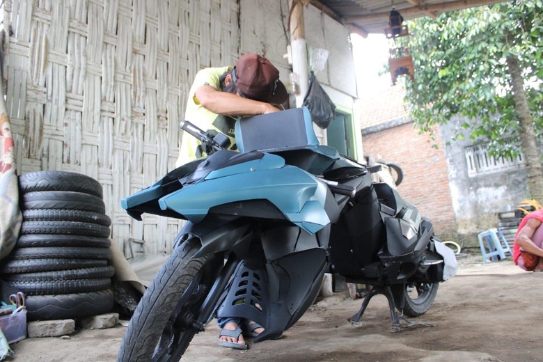 Batpod buatan warga Jombang. Foto: Enggran Eko Budianto Batpod buatan warga Jombang. Foto: Enggran Eko Budianto