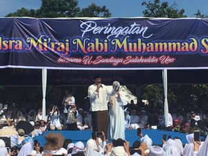 Peringati Isra Mikraj di Bogor, Sandiaga Tak Berorasi Politik