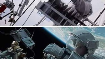 Teknologi CGI membuat keseluruhan adegan di luar angkasa di film Gravity terasa nyata. Foto: via Trend Chaser