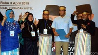 Saudagar Bugis-Makassar Rantau membacakan deklarasi dukungan kepada Prabowo-Sandiaga.