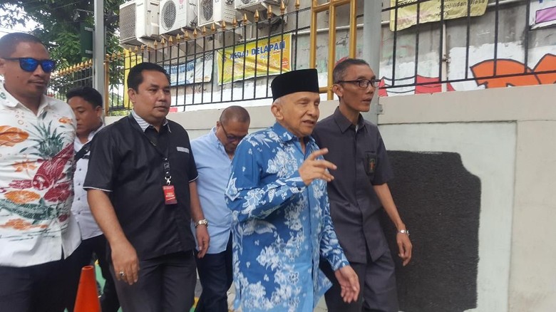 Jadi Saksi Ratna Sarumpaet, Amien Rais Tiba di PN Jaksel Jadi Saksi Ratna Sarumpaet, Amien Rais Tiba di PN Jaksel